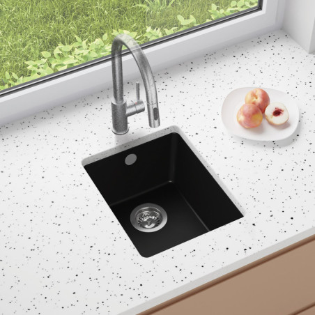Einbecken Granit-Unterbauspüle ohne Abtropffläche Garnet 40 Simple