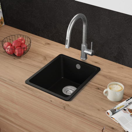 Garnet 40 Simple Thin - Egymedencés gránit konyhai mosogató csepegtető nélkül