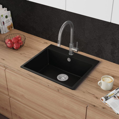 Einbecken Granitspüle ohne Abtropffläche Amber 60