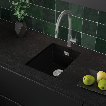 Multifunktional Einbecken Granit-Unterbauspüle ohne Abtropffläche Coral 40 Low Level