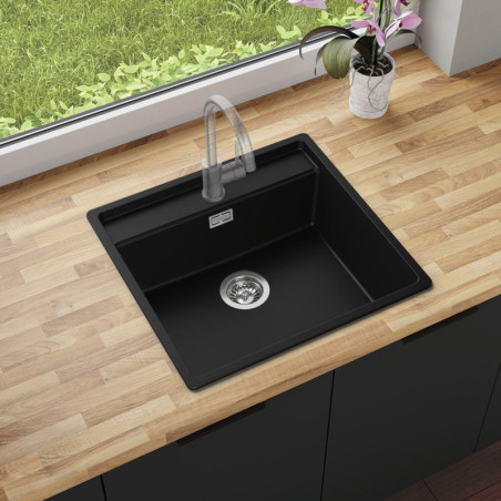 Multifunktional Einbecken Granitspüle ohne Abtropffläche Sodalite 60 Lower Inset - mit Platz für Zubehör