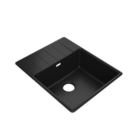 Einbecken Granitspüle mit Abtropffläche Ametyst 620-50 High Level