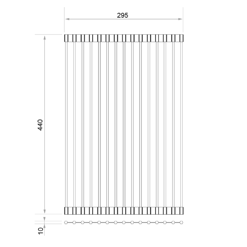Kitekerhető csepegtető 44cm